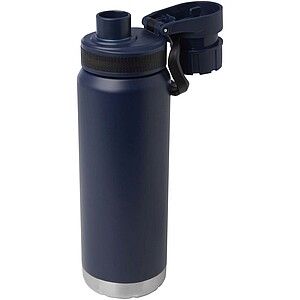 Fortis 700 ml RCS recycled stainless steel copper vacuum insulated water bottle (carbonated safe), navy