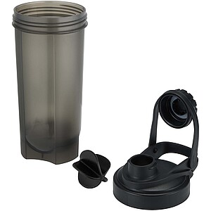 Forza 700 ml sport bottle with shaker ball, black