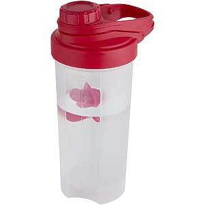 Forza 700 ml sport bottle with shaker ball, red