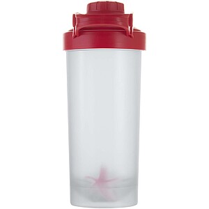 Forza 700 ml sport bottle with shaker ball, red