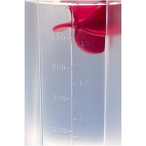 Forza 700 ml sport bottle with shaker ball, red