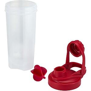 Forza 700 ml sport bottle with shaker ball, red