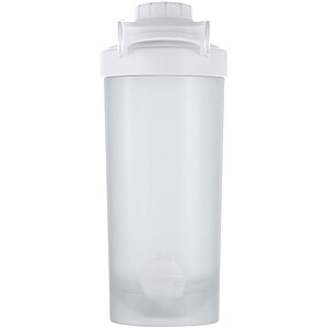 Forza 700 ml sport bottle with shaker ball, transparent clear