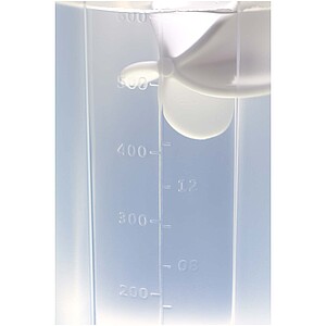 Forza 700 ml sport bottle with shaker ball, transparent clear