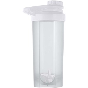 Forza 700 ml sport bottle with shaker ball, transparent clear