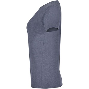 Fox short sleeve womens t-shirt, heather denim blue