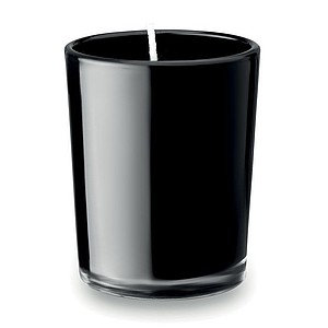 Fragranced small candle in, black
