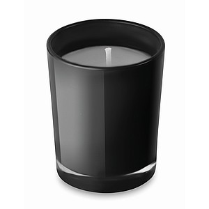 Fragranced small candle in, black