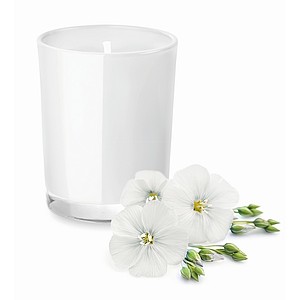 Fragranced small candle, white