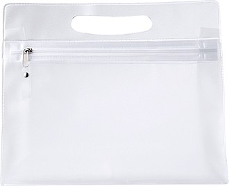 Frosted toilet bag.Neutral