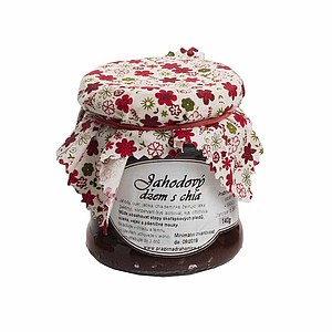 fruit jam 140g, strawberry with chia 65%