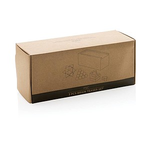 FSC® 3 pcs brain teaser set