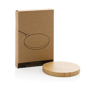 FSC® bamboo 15W wireless charger