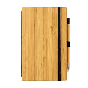 FSC® bamboo notebook and infinity pencil set