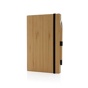 FSC® bamboo notebook and infinity pencil set