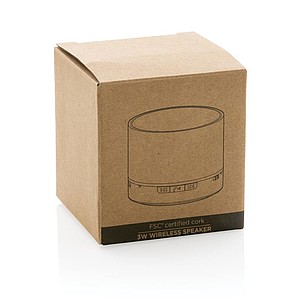 FSC® cork 3W wireless speaker