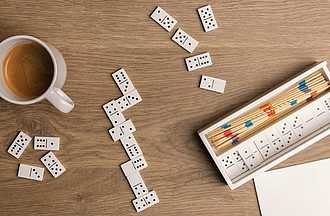 FSC® Deluxe mikado/domino in wooden box