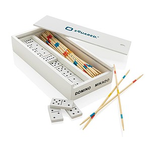 FSC® Deluxe mikado/domino in wooden box