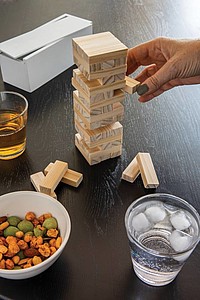 FSC® Deluxe tumbling tower wood block stacking game