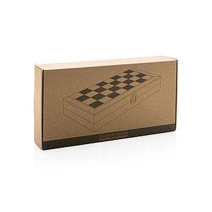 FSC® Luxury wooden foldable chess set