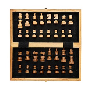FSC® Luxury wooden foldable chess set