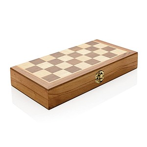 FSC® Luxury wooden foldable chess set