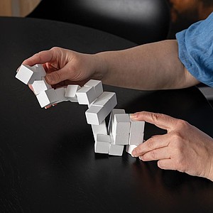 FSC® Wooden brain game in canvas pouch