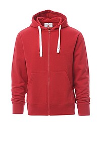 Full-zip hoodie, PORTLAND, red, XS