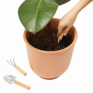 Garden set,3 pcs.in cotton bag, brown