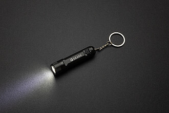 Gear X rechargeable ultra bright keychain torch, black