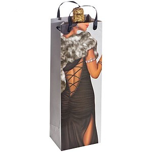 Gift bag woman - size for a wine bottle
