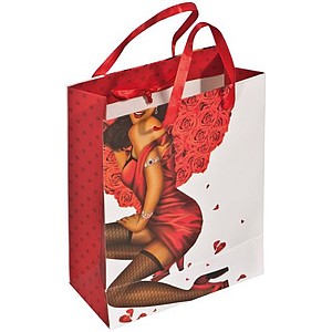 Gift bag woman with a crystal