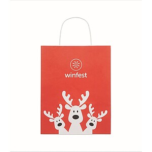 Gift paper bag small, red