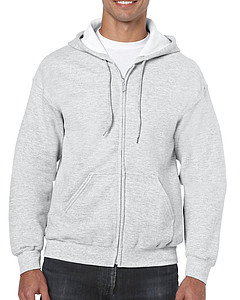GILDAN HEAVY BLEND ADULT FULL ZIP HOODED 271gr, ash, M