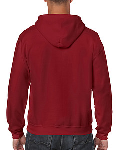 GILDAN HEAVY BLEND ADULT FULL ZIP HOODED 271gr, cardinal red, M