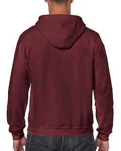 GILDAN HEAVY BLEND ADULT FULL ZIP HOODED 271gr, maroon, S