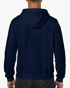 GILDAN HEAVY BLEND ADULT FULL ZIP HOODED 271gr, navy, S
