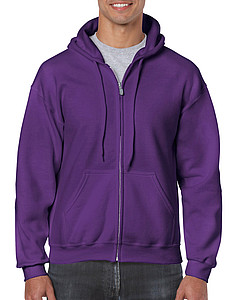 GILDAN HEAVY BLEND ADULT FULL ZIP HOODED 271gr, purple, S
