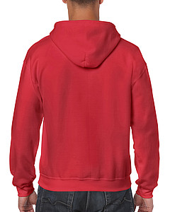 GILDAN HEAVY BLEND ADULT FULL ZIP HOODED 271gr, red, S