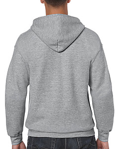 GILDAN HEAVY BLEND ADULT FULL ZIP HOODED 271gr, sport grey, S
