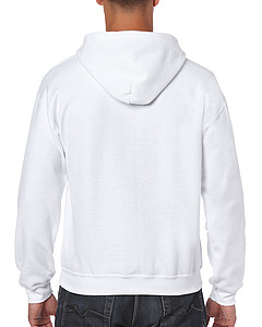 GILDAN HEAVY BLEND ADULT FULL ZIP HOODED 271gr, white, S