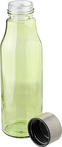 Glass and stainless steel bottle (500 ml)