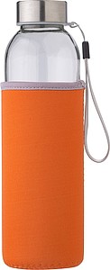 Glass bottle (500 ml) with neoprene sleeve