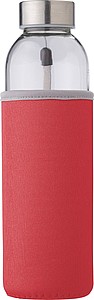 Glass bottle (500 ml) with neoprene sleeve