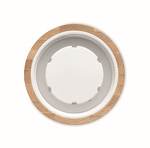 Glass bottle 500ml, bamboo lid