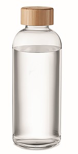 Glass bottle 650ml, bamboo lid