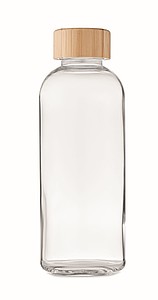 Glass bottle 650ml, bamboo lid