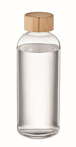 Glass bottle 650ml, bamboo lid
