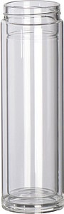 Glass bottle with bamboo lid and 420 ml capacity