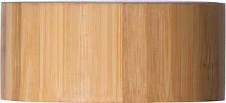 Glass bottle with bamboo lid and 420 ml capacity